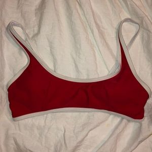 Red Bathing suit top